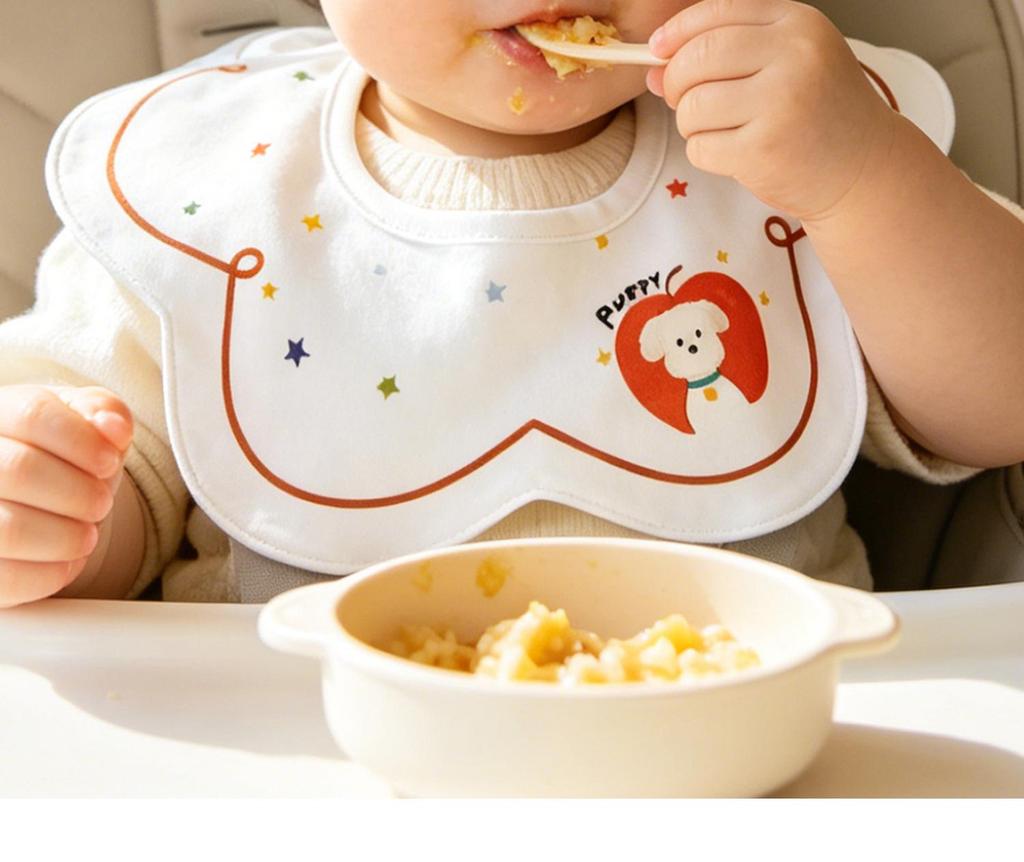 Newborn Cotton Waterproof Three-Piece Baby Bib Set