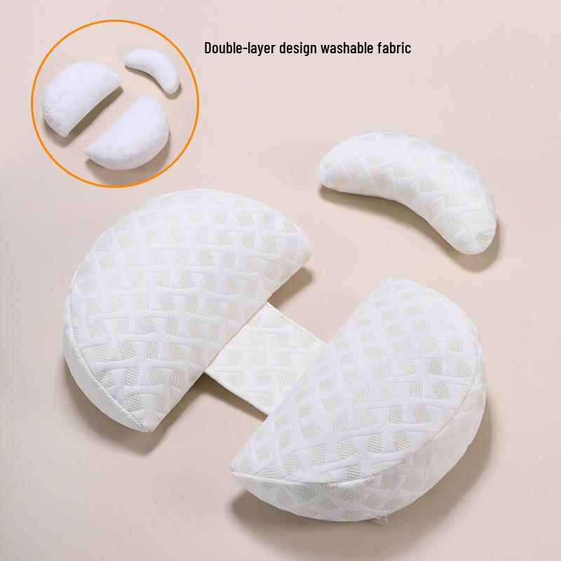 U-Shaped Pregnancy Pillow: Lumbar & Belly Support for Side Sleepers, Antibacterial & Postpartum-Friendly