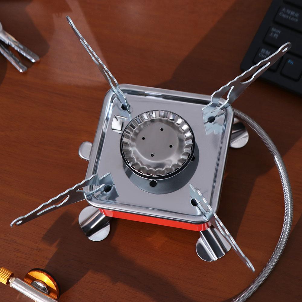 2800W Square Cassette Stove High Power Fondue Gas Cooker Tea Stove Folding Gas Burner Household