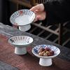 Chinese Blue and White Porcelain Fruit Plate Household Nut Biscuit Storage Plate Living Room Tabletop Sundries Storage Plate New