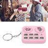   Keychain Colorful Lights DJ Disc Player Design Automatic Play and Self Press Mode Portable DJ Keyring