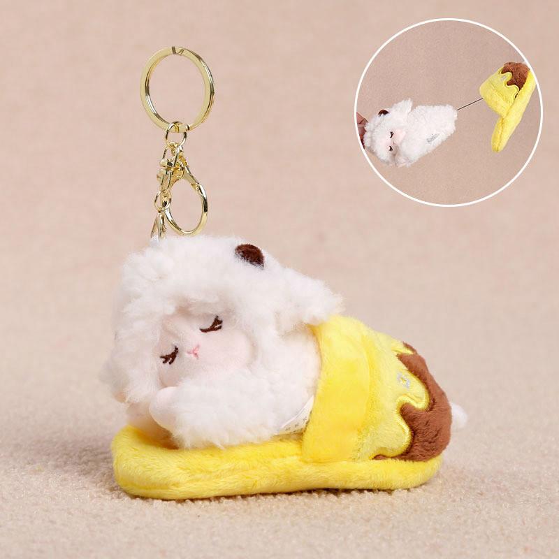 Plush Duck Keychain Toy With Pp Cotton Filling For Girls And Women