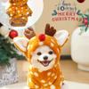 1pc Cute Christmas Reindeer Pet Clothing Is a Must-have Item for Small Cats and Dogs During Christmas
