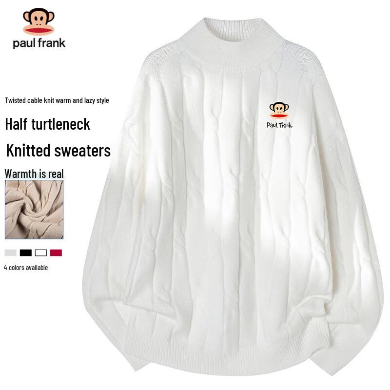 Paul Frank Men s Thickened Half-High Collar Pullover Sweater M