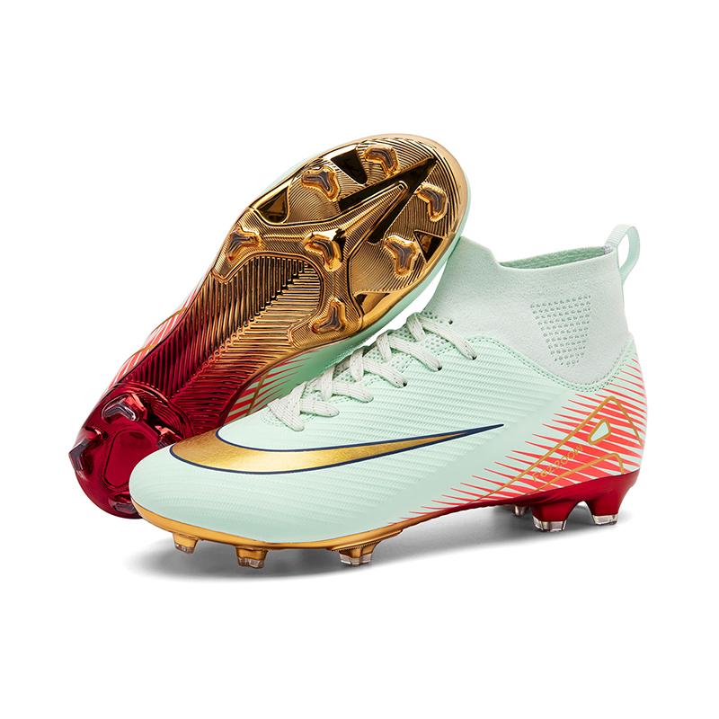 

Профессиональные Футбольные Бутсы TF Шипы Подростковые Долговечные Внешний Вид Высокие Тренировочные Обувь Взрослые На Открытом Воздухе Нескользящие Футбольные Обувь 33 зелёный