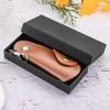 Japan and South Korea Metal Leather Shoehorn Portable Unisex Shoe Lifter Hanging Deduction Shoehorn for Keychain