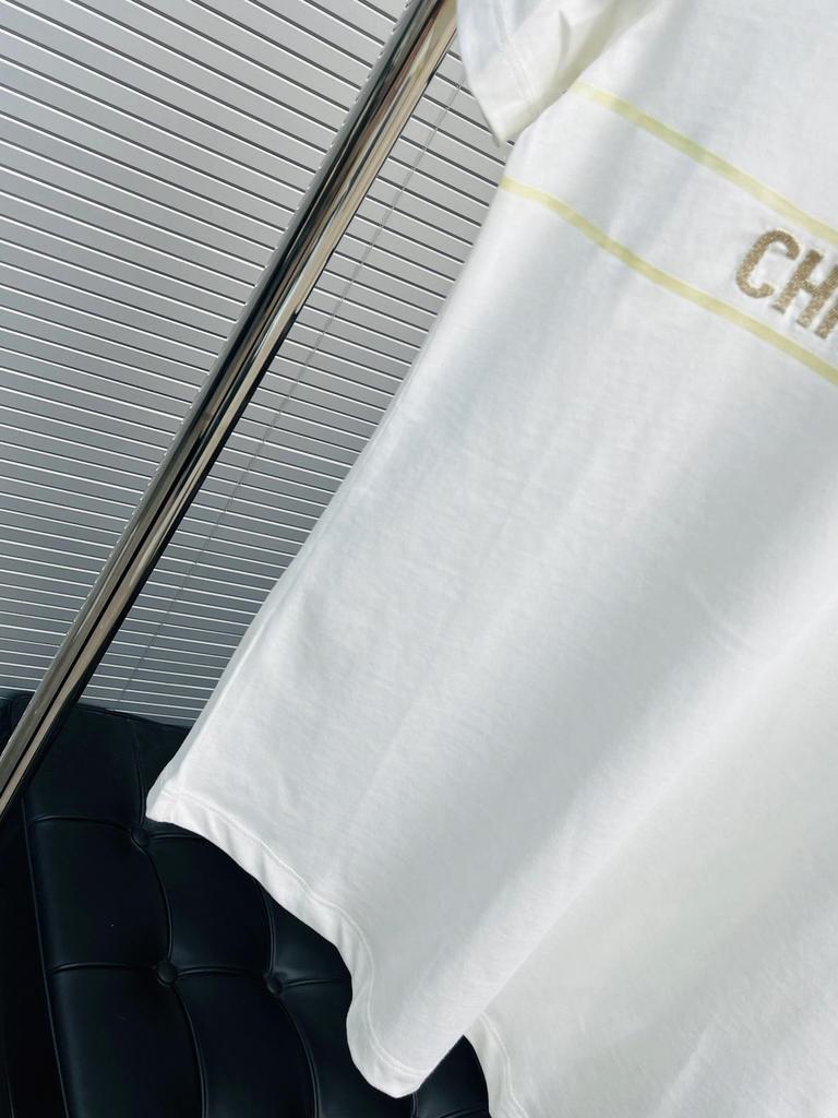 2025 High-End Women's Short Sleeve Embroidered Logo T-Shirt - Japanese & Korean Casual Style