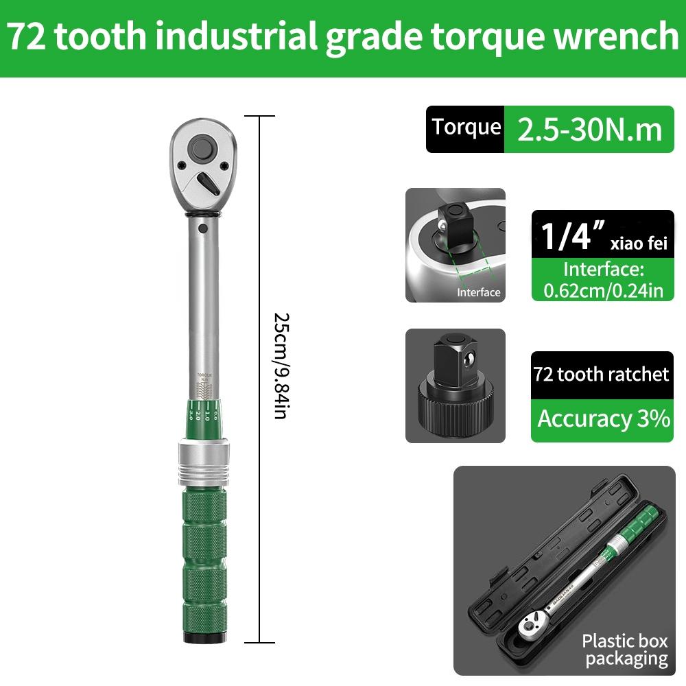 

2.5-30N.m 10-120N.m 50-350N.m Torque Wrench 1/4 3/8 1/2 inch square head torque key 3% High Accuracy Torque Wrench Professional
