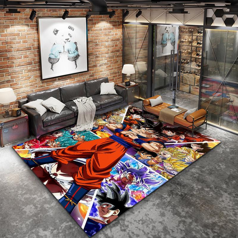 Son Goku Carpet Rug For Living Room Bedroom Home Sofa Decoration,kids Play Nonslip Floor Mat