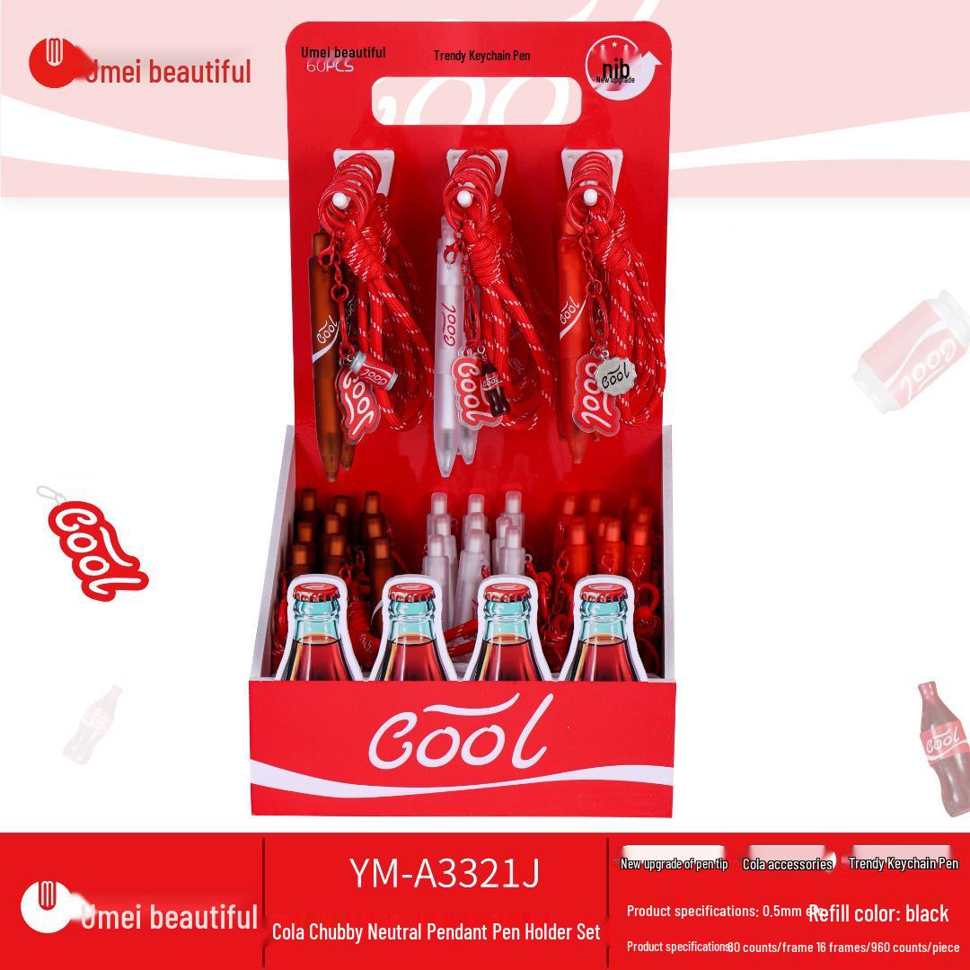 Youmei 3321 Chubby Cola Pendant Creative Student Professional Neutral Brush Pen 0.5mm