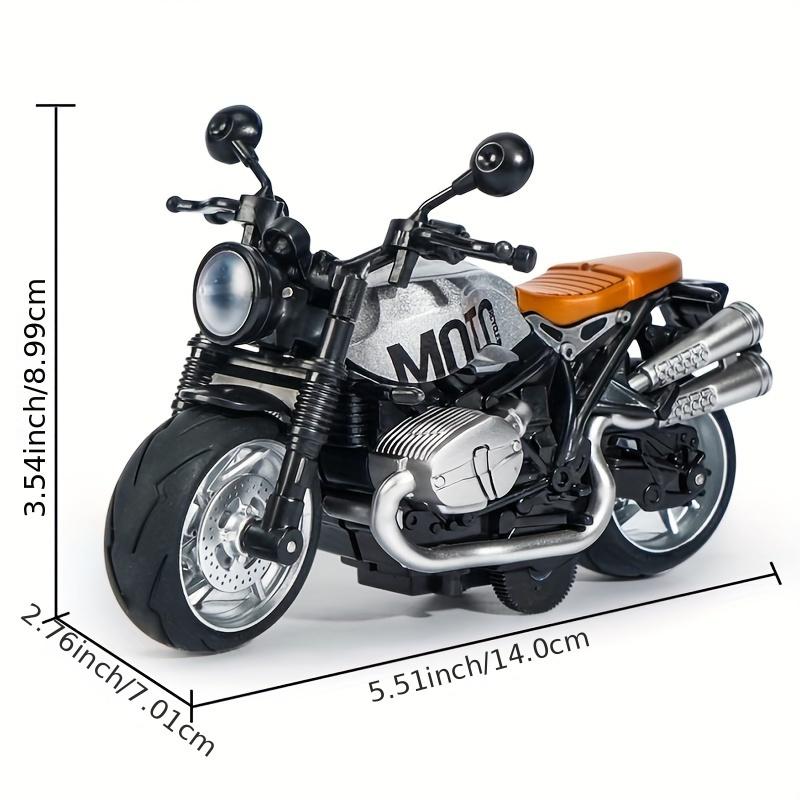 Motociklo žaislas - Atgal traukiami motociklai su garsu ir šviesa, Motociklų žaislai Helovino ir Kalėdų gimtadienio dovanoms