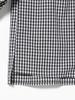 Beams Heart Stripe Blouse with Voluminous One Size Women's S/S Sleeves,