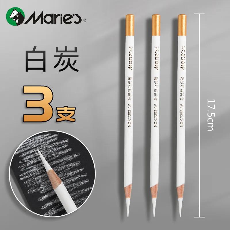 4MM Skizzen-Weißkohle-Stift Hochglanz-Bleistift-Set Schüler Malerei Weiche Kohle Künstlerbedarf Langlebig und Nicht Leicht zu Brechen