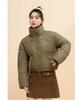 Women's Autumn and Winter Jacket Solid Color Stand Collar PU Leather Loose Thickened Windproof Short Women's Jacket