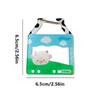 Cute Acrylic Cartoon Keychain Holder Burger Milk Cake Sandwich French Fries Shaped Decor For Bag Pendant Hook Key Hanging Gift