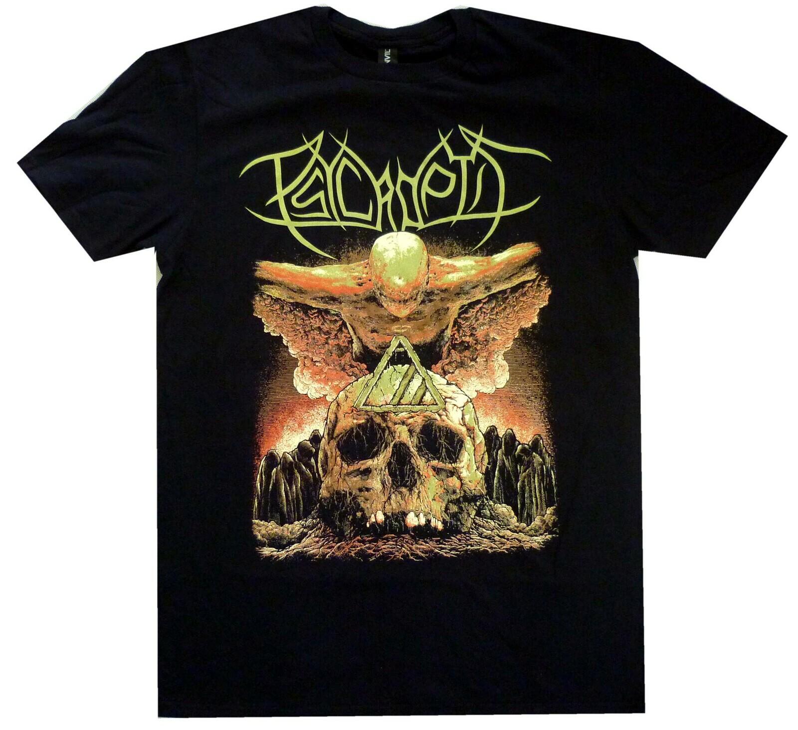 Psycroptic As The Kingdom Drowns Футболка с черепом S-XXL Официальная футболка для дэт-метала S