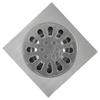 Square Shower Drain Floor Drain Easy Installation Grid Pattern Perfect Size Removable Cover Easy Cleaning Bathroom