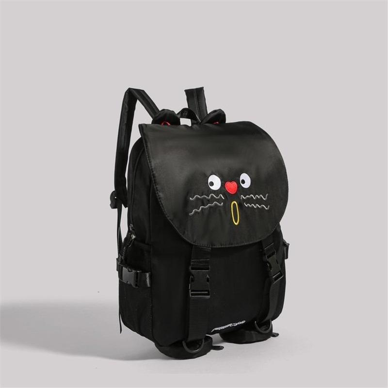 New Japanese style backpack, funny and cute cartoon style, new college style handsome backpack