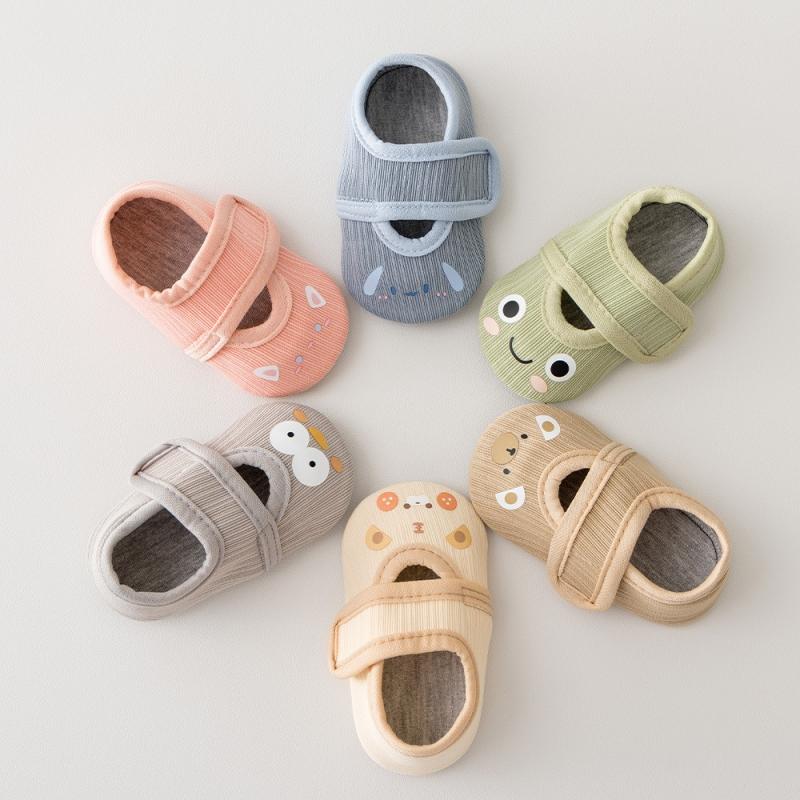 Spring Summer Baby Floor Shoes For Boys Girls Cute Cartoon Children's First Walkers Toddler Soft Soled Anti slip Shoes For Kids