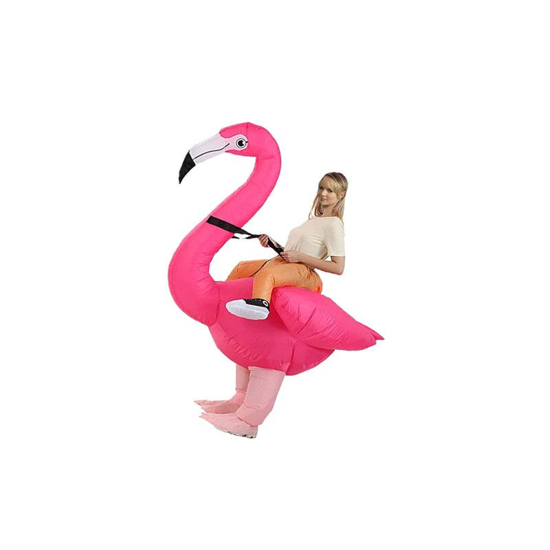 Flamingo Inflatable Mascot Costume for Festival and Party Cosplay