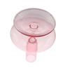 Striped Bottom Glass Candlelight Dinner Single Layer With Dried Flowers Vase Candle Holders Candlesticks Table Ornaments