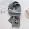 Plain Embroider Dachshund Dog Knitted Warm Shawl Scarf Winter Female High Quality Wrap Pashmina Stole Bufandas Hijab Snood