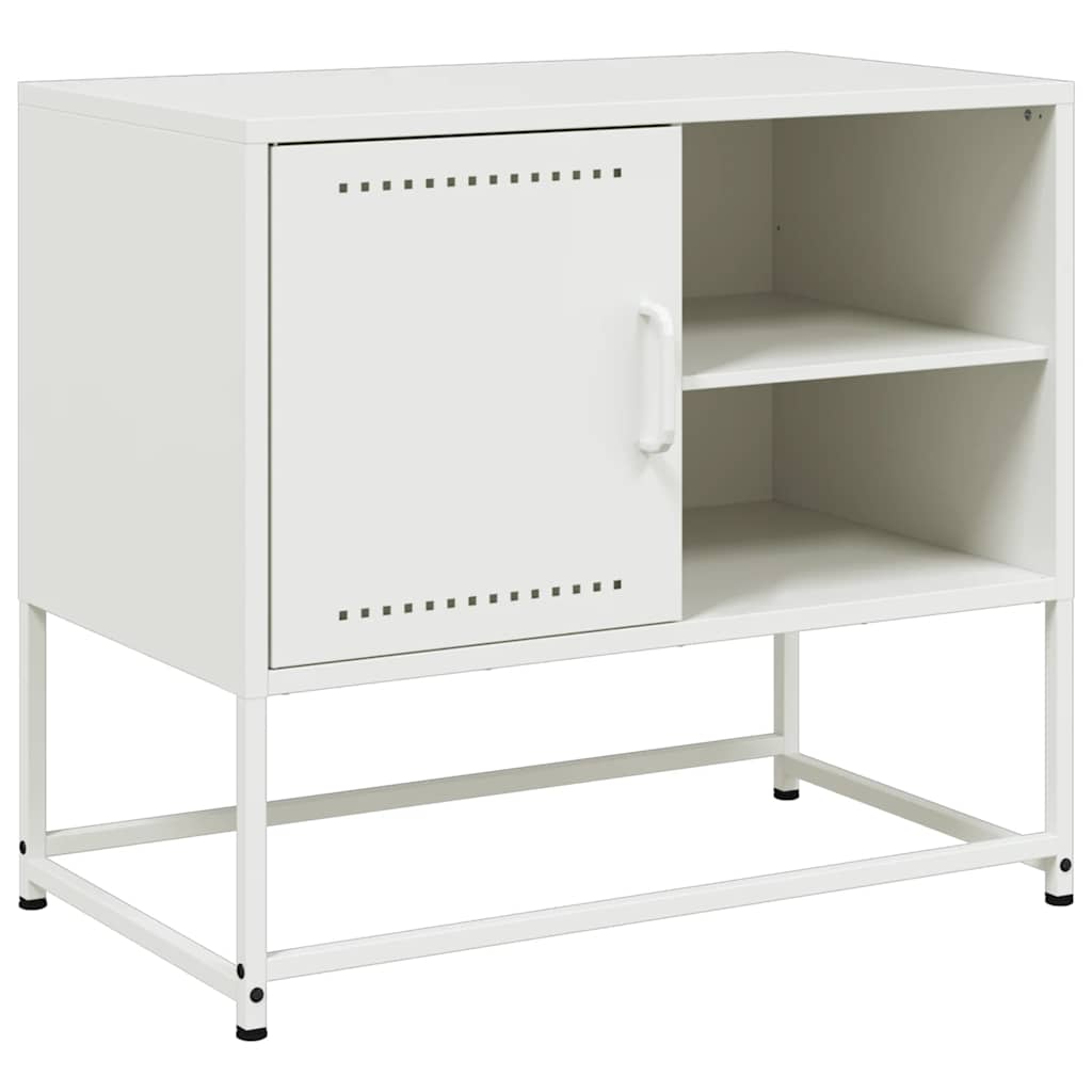 TV Stand White 68 x 39 x 60.5 cm Steel