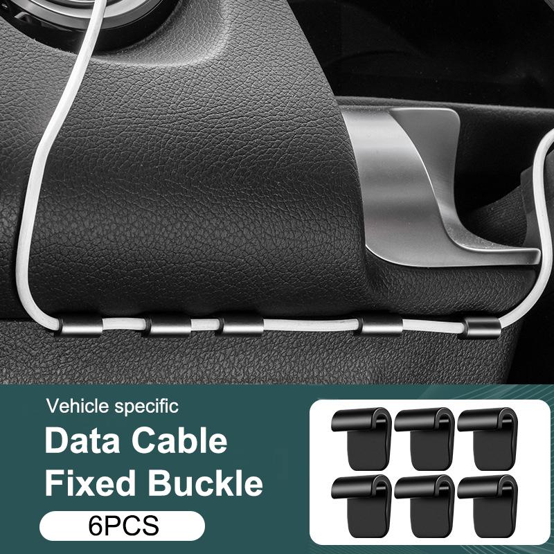 

6/12 шт. Автомобильный USB-кабель Фиксированный зажим Органайзер для кабелей данных Зажимы для организации Кабельный кронштейн Кабельный зажим Фиксатор Держатель автомобильного шнура Зажим 6PCS