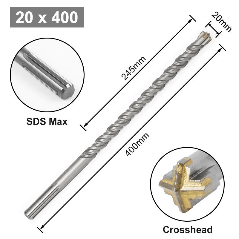 Cross Bit Four-Blade Electric Hammer Bit Carbide Impact Drill Concrete Reinforcement Square Shank Round Shank Five-Pit Shank