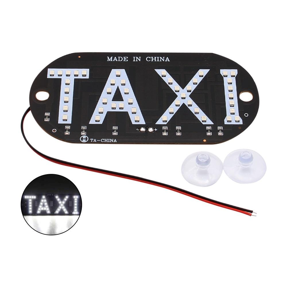 

Автомобильные аксессуары 12 В, лобовое стекло такси, пустой номерной знак, индикаторная лампа, цветной светодиодный фонарь для лобового стекла такси белый