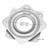4pcs Square Turntable Replacement Part 360 Degree Rotation Rotating Bearing Plate  Recliner Chair