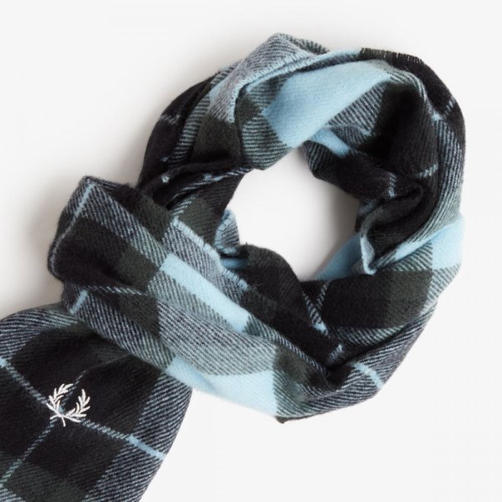 Fred Perry Unisex Lambswool Tartan Scarf Cfpu2336160 T87