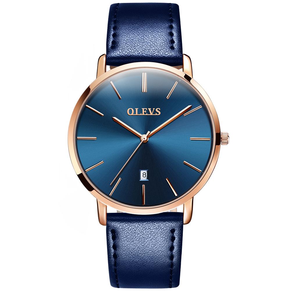 OLEVS 5869 Men's Watch Top Brand Luxury Waterproof Ultra Thin Date Clock Male Steel Strap Classic Quartz Watch Business Watches