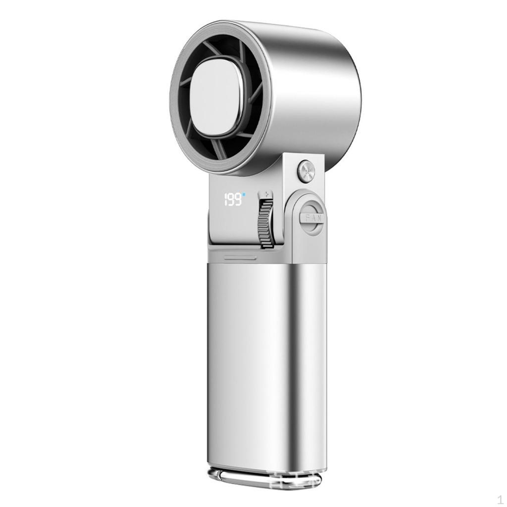 Handheld Fan with Digital Display Rechargeable Portable 9000mAh Cordless for Commuters,
