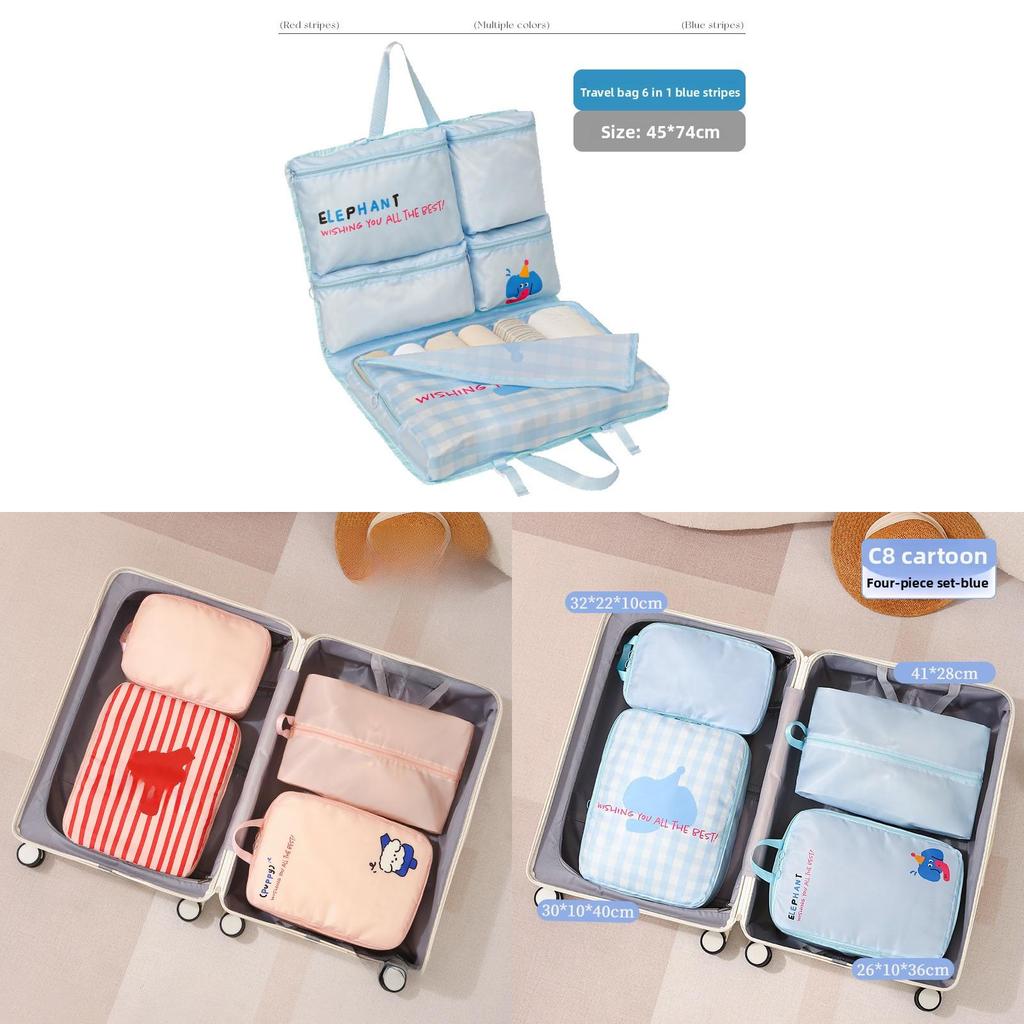 Portable Travel Organizer With Multiuse Trousers And Underwear Storage For Suitcases