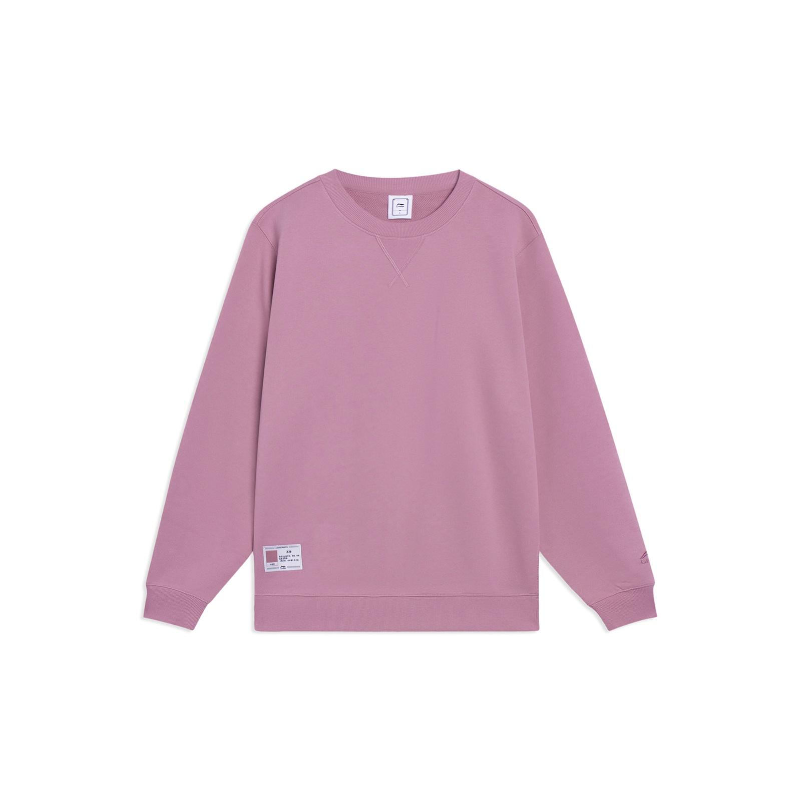 Li-Ning Lifestyle Crew Neck Pullover Pink Men s AWDT073-9 M