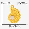 6pcs Stainless Steel Real Natural Shell Enamel Charms For Jewelry Making Bulk Ocean Animal Pendant DIY Breloque Acier Inoxydable