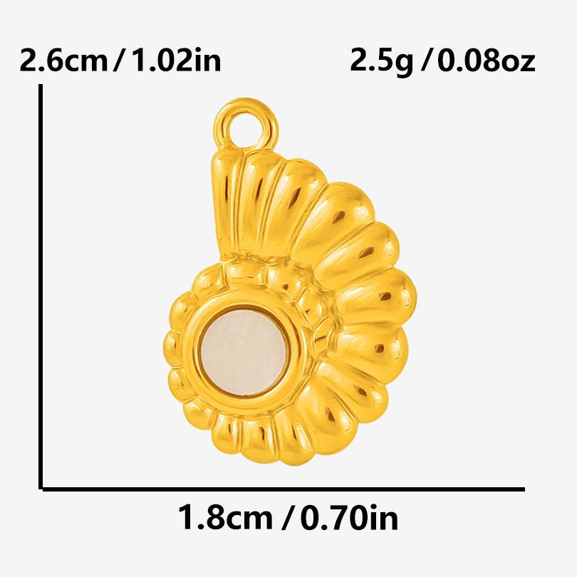 6pcs Stainless Steel Real Natural Shell Enamel Charms For Jewelry Making Bulk Ocean Animal Pendant DIY Breloque Acier Inoxydable