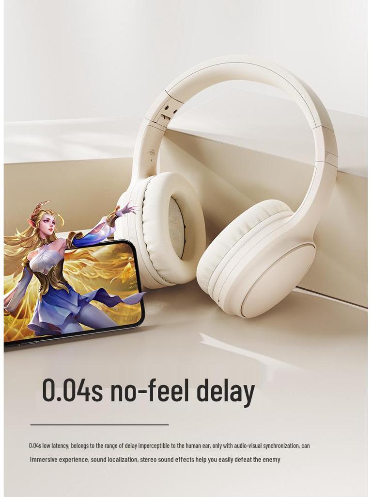 Bluetooth Over-Ear Headphones with ANC and Long Battery Life for Sports and Gaming