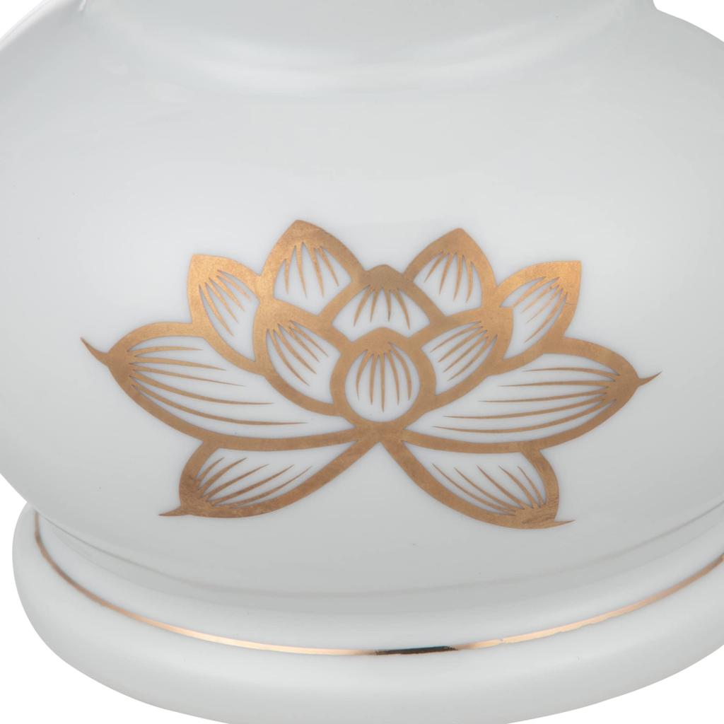 Tomatsu Shoten Buddhist Altar Accessories, Shinto Altar Accessories, Platinum Lotus 5.0 Jade Buddhist Flowers, AM-TM574