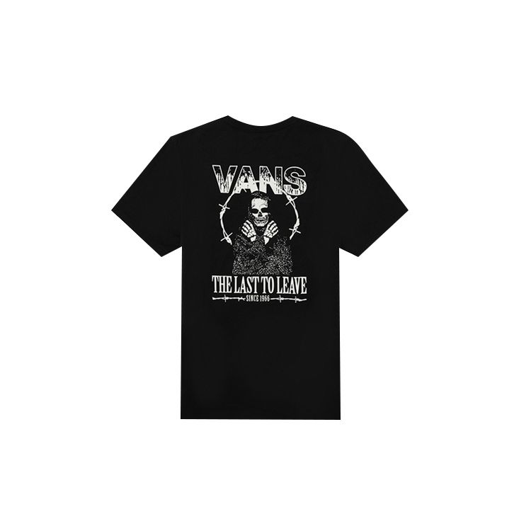 

Футболка с коротким рукавом с принтом Vans Back, топы унисекс, черная VN0A4P5ABLK S
