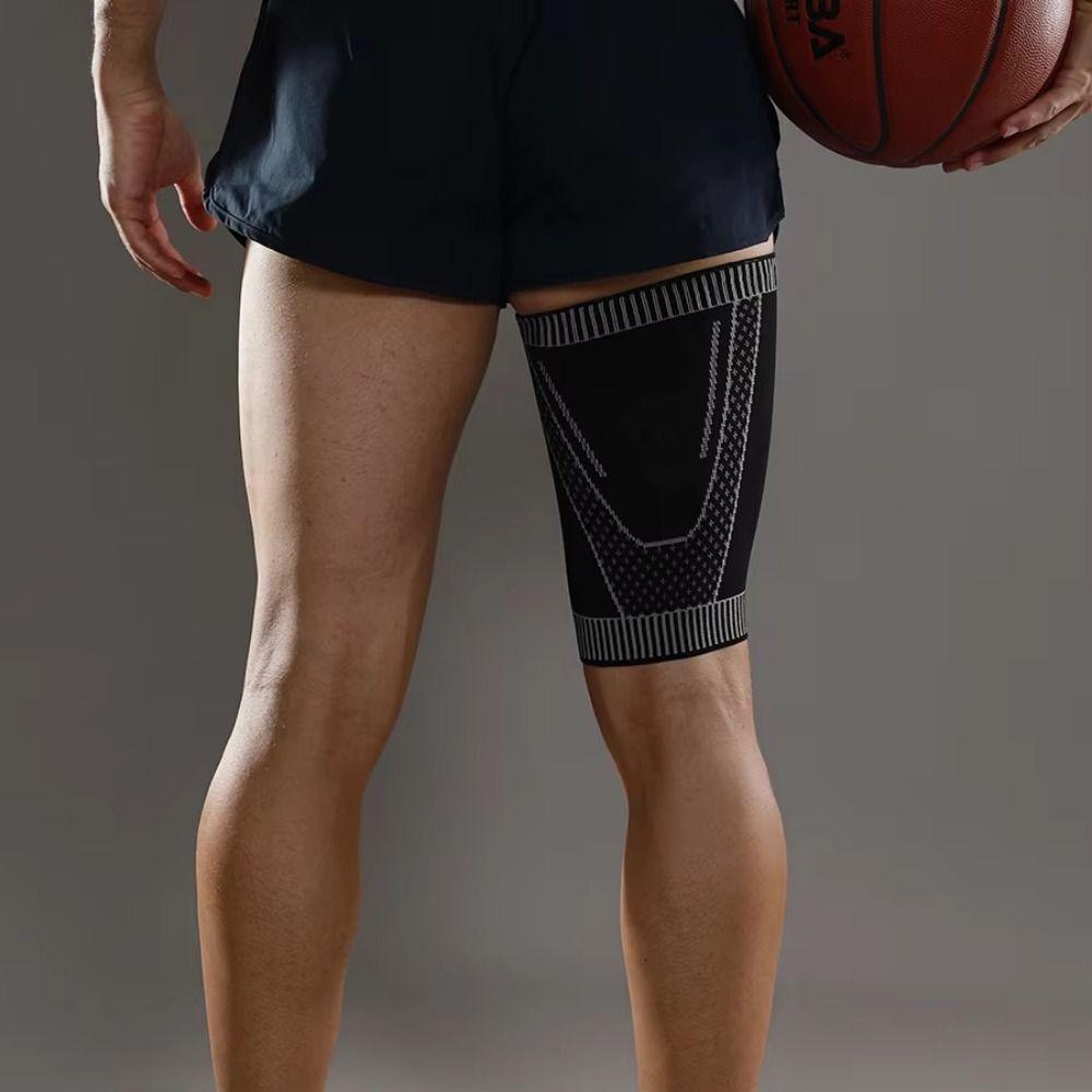 Breathable Thigh Compression Sleeve Elasticity Sports Sock Sleeves Compression Leg Sleeves  Yoga