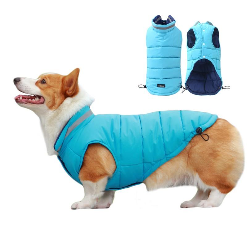 Pet Winter Vest Small To Large Dogs Warm Puffer Ins Style Cotton Jacket Schnauzer Corgi Teddy Bichon French Bulldog