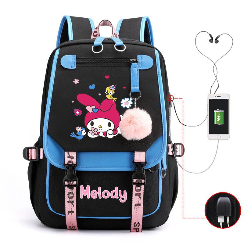 Cartoon Pink Rabbit Children'S School Bag Elementary School Girls Large Capacity Japanese Girls Backpack