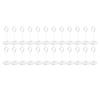 24PCS Table Number Holder 85mm Height Stainless Steel Multifunctional Wire Picture Holder Silver