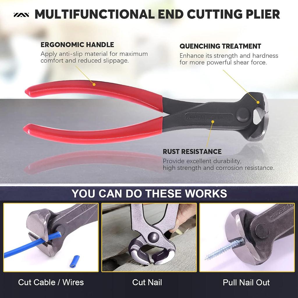 Multifunctional Puller Pliers, Cutting Pliers, Woodworking Tools, Stapler Puller, Thumbnail Remover, Cat Claw Nail Puller