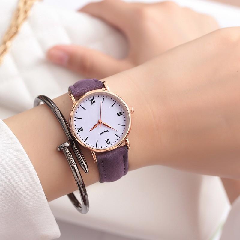 Atmospheric Fashion Pink Men'S And Women'S Watches Student Thin Belt Small Dial Small Simple Trend Spring