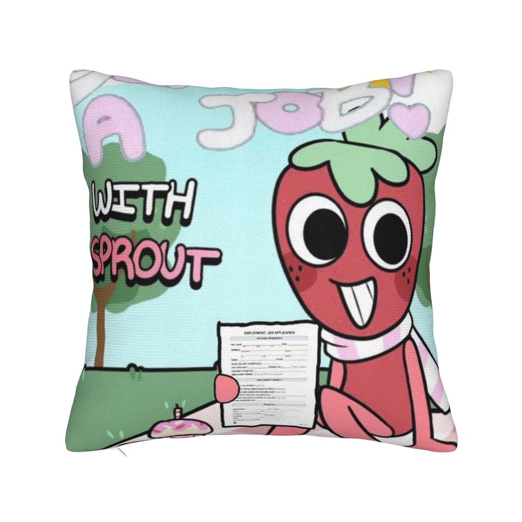 Dandy's World Pillow Cover Game Comfy Cushion Cover Novelty Pillow Case For Couch Sofa Bedroom