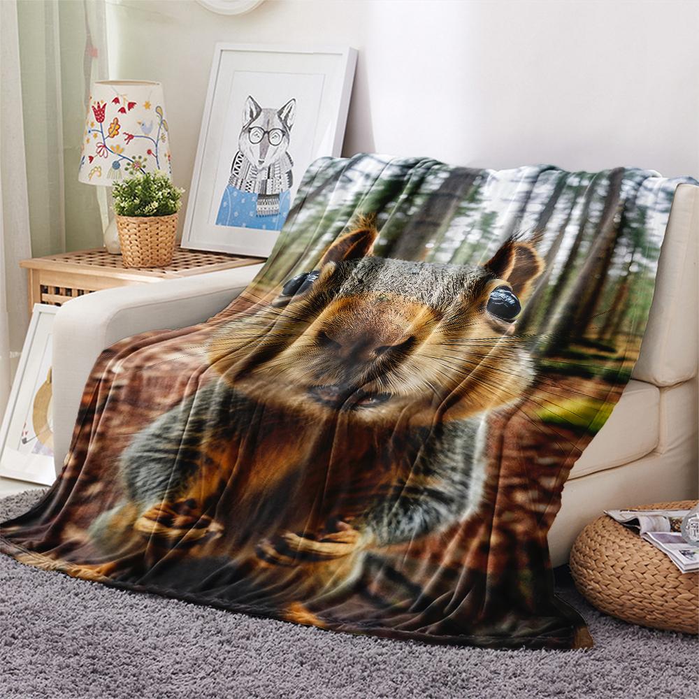 1 Stück Flanelldecke mit Cartoon-Druck, Hohe Qualität, Bequem für alle Jahreszeiten, Heimdekoration, Wärme und Komfort, Perfekt als Weihnachts- oder Geburtstagsgeschenk