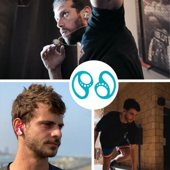 2Pcs Ear Plug Anti-falling Soft Silicone Earphone Clip for Earbuds